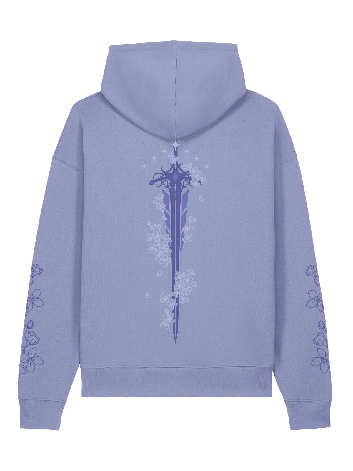 Hoodie - Tolkin - Blossom Sword Hoodie (Lilac) - Image 3