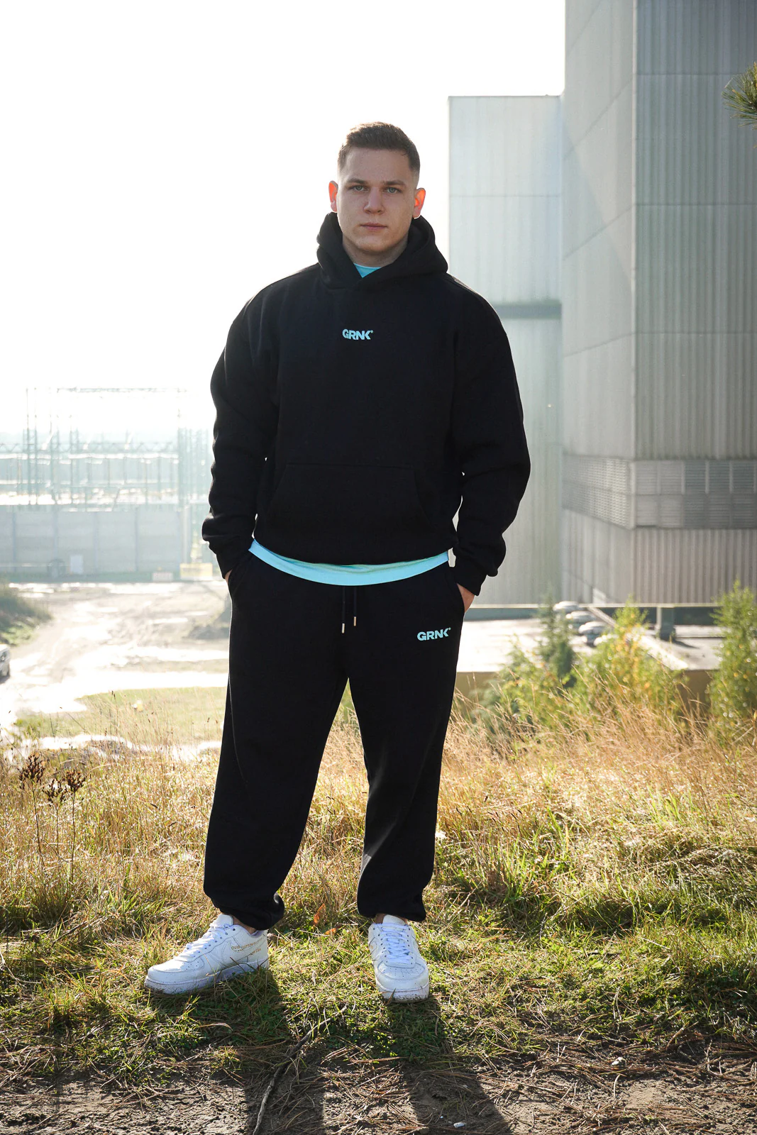 Oversized Hoodie - GRNK - Core Edition (Pitch Black) - Image 5